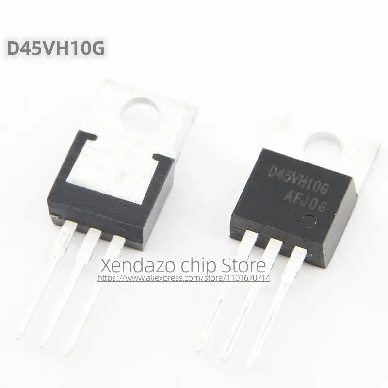 5pcs/lot D44VH10G D45VH10G TO-220 package Original genuine Complementary silicon power transistor