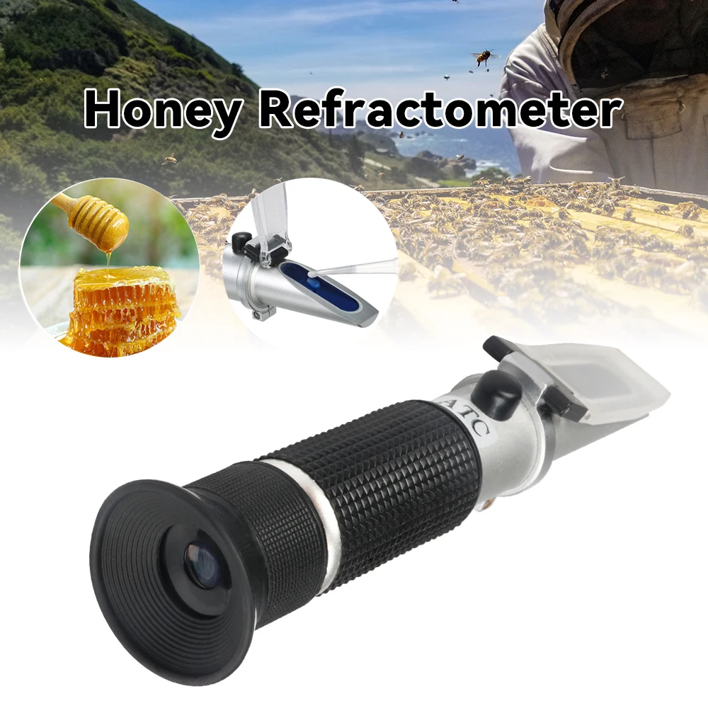 Beekeeping tools Honey Refractometer for Honey Moisture Brix and Baume, 3-in-1 Uses, 58-90% Brix Scale Rang Bee Keeping Supplies