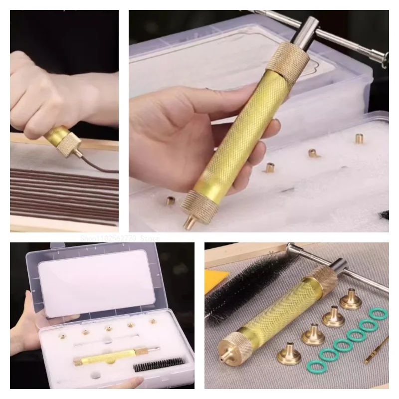 Copper Tube Incense Extruder Portable Tools Set DIY Incense Clay Production Incense Stick Auxiliary Fragrance-making Tools Set
