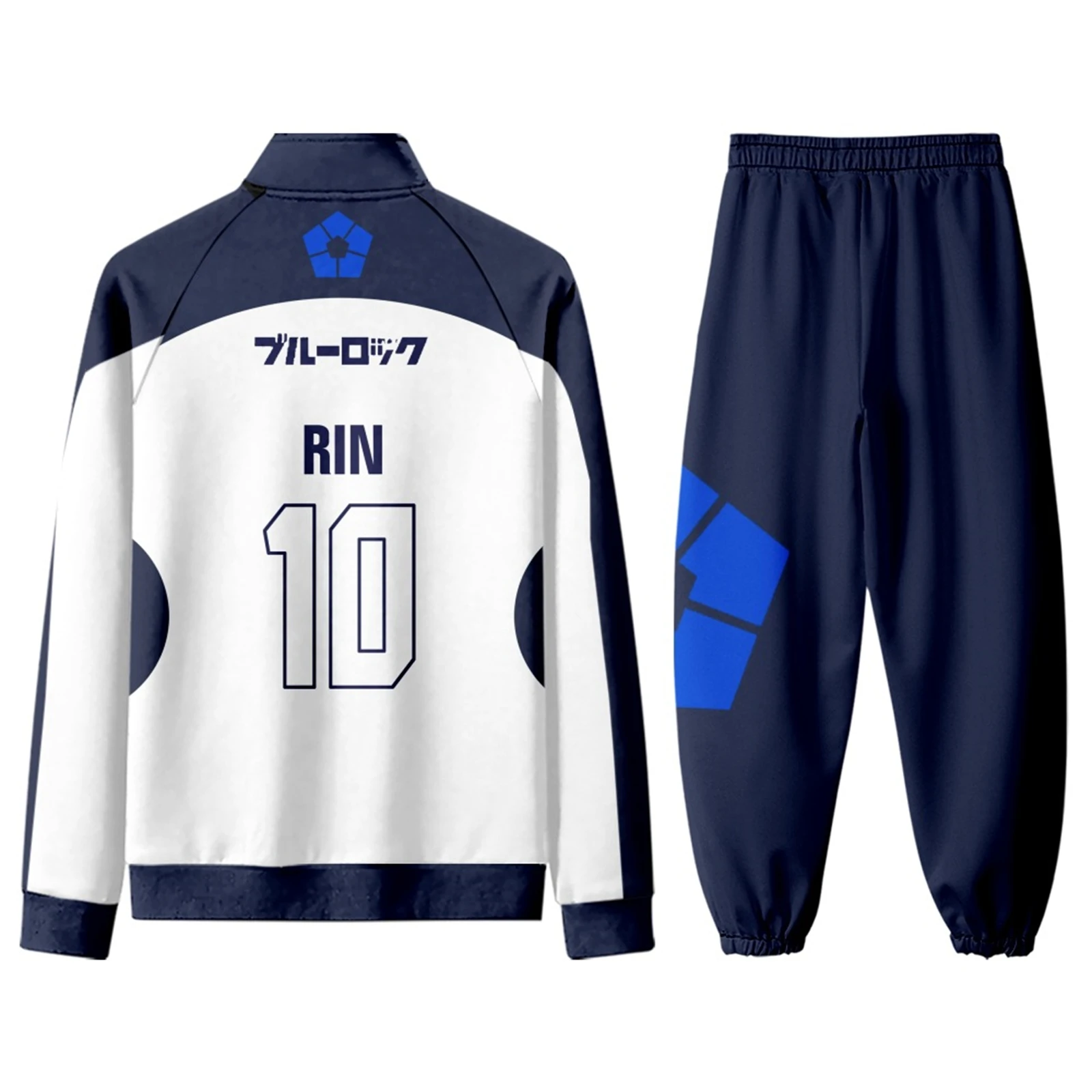 

2025 New Yoichi Isagi Zipper Sport Coat Anime Bachira Meguru Cosplay Sportswear Unisex Jacket Pants Tracksuit