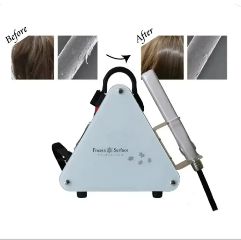 Ice Cold Hair Straightener Flat Iron FIce Cold Frozen Flat Frozen Hair Repair Treatment Iron Cryolipolysis for Hairs Salon /Hots