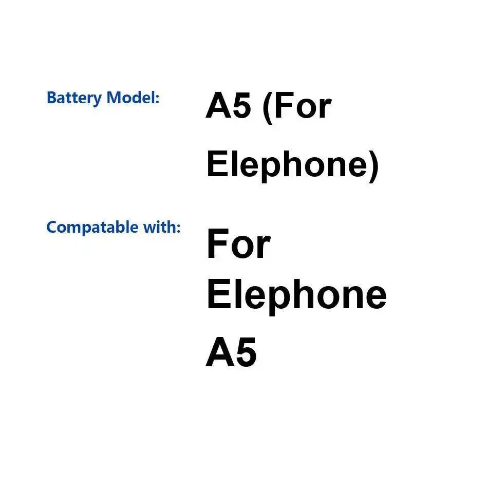 

Аккумулятор мобильного телефона 4000 мАч большой емкости для Elephone A5