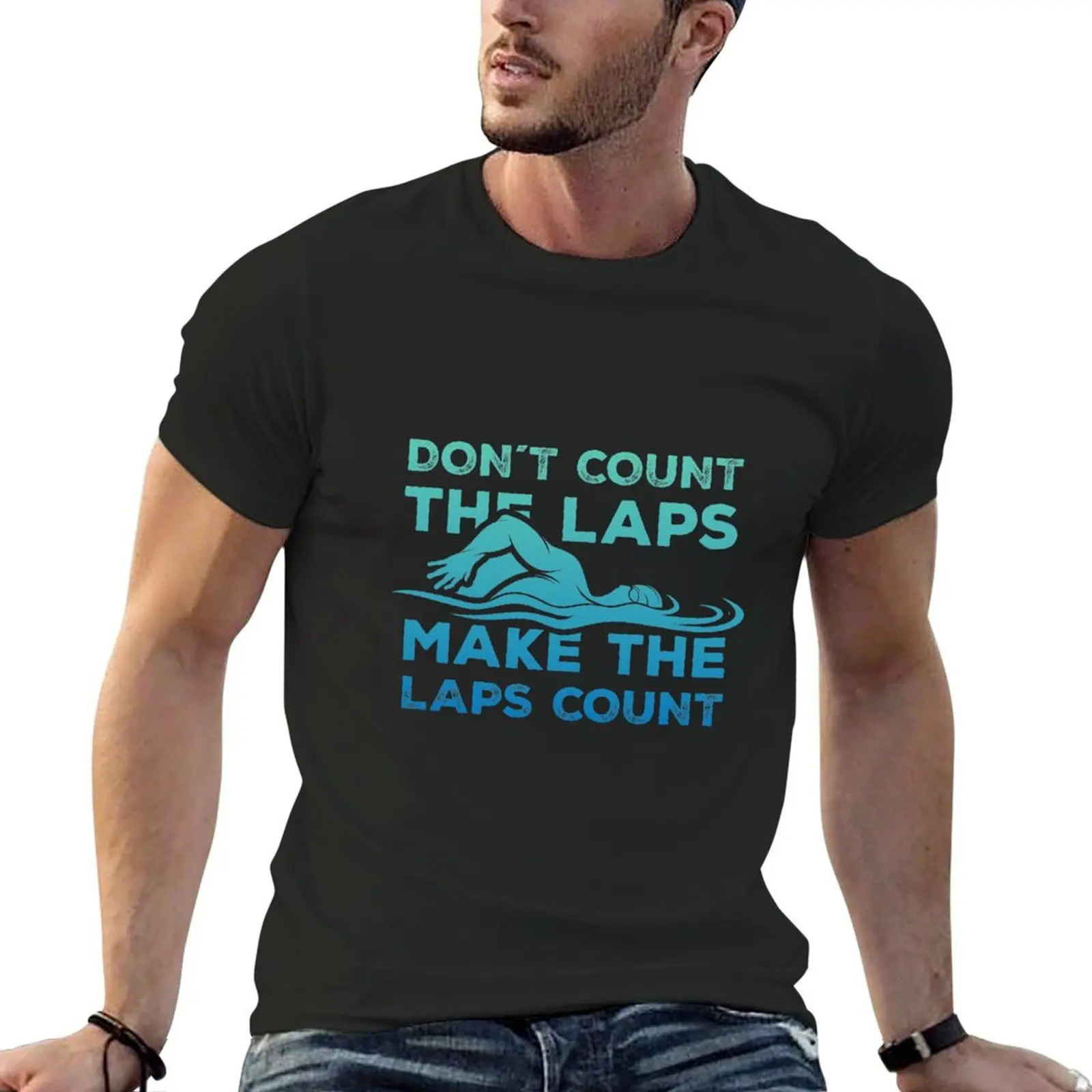 Dont Count the laps make the laps count Gift T-shirt Aesthetic clothing shirts graphic tees mens graphic t-shirts anime