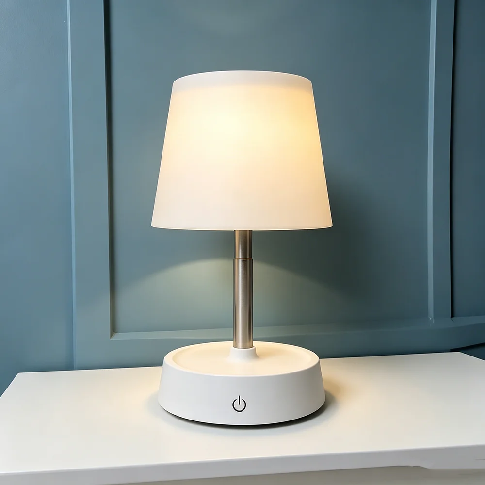 Outdoor Furniture Australia - Draagbare oplaadbare LED-bureaulamp met USB-poort, aanraakbediening
