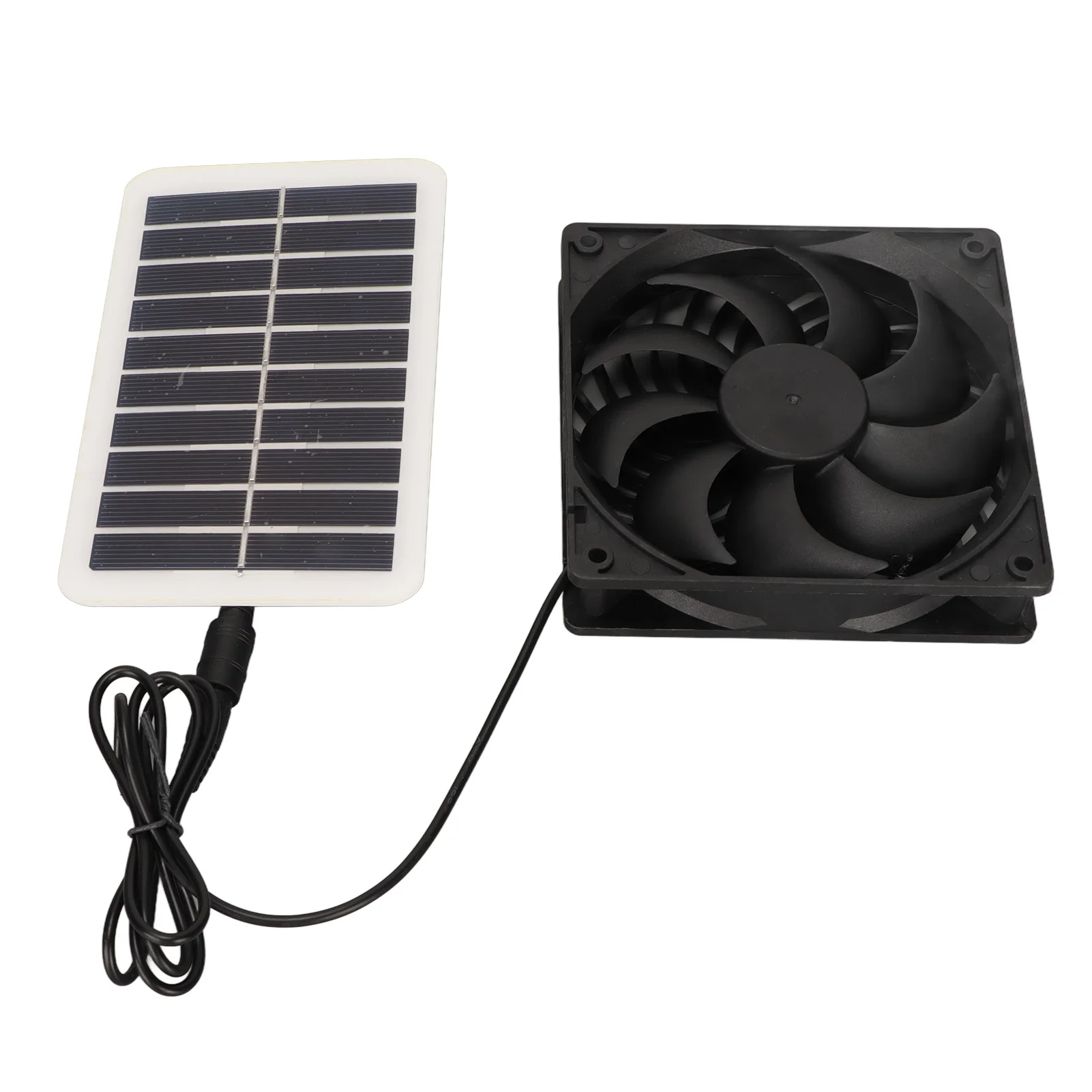 

RV Solar Power Panel Exhaust Fan 3W Energy Saving Odor Removal Portable Solar Powered Air Extractor for Pet Houses RVs