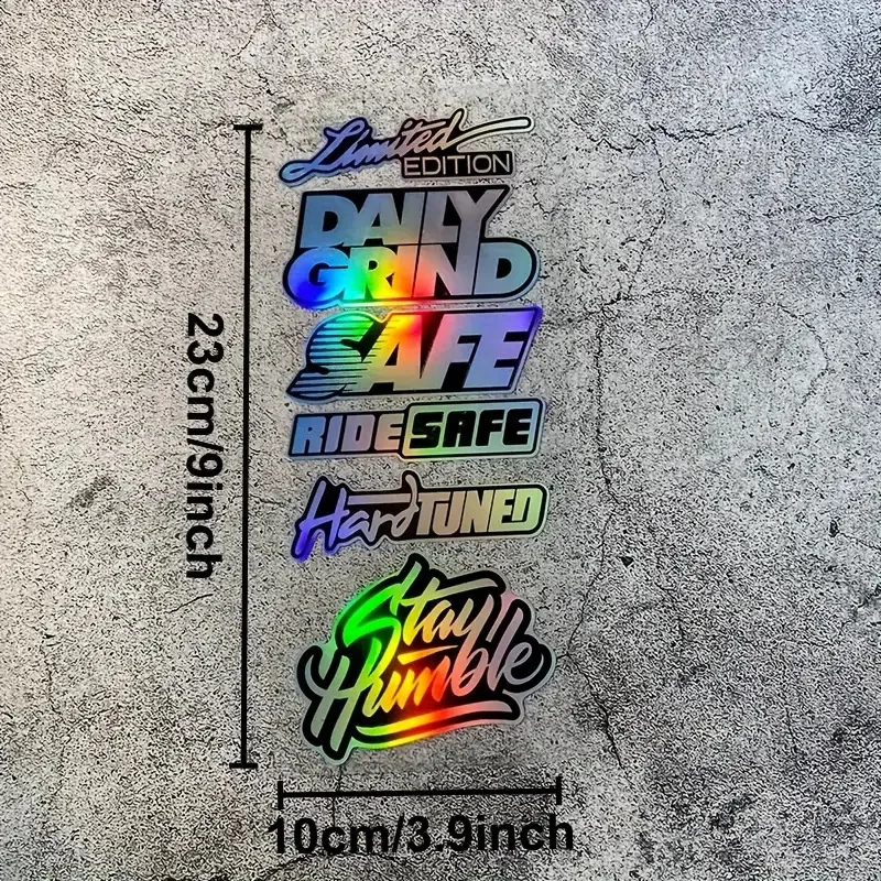 Laser Reflective Motorcycle Racing Sponsor Decal Sticker for Helmet Fairing