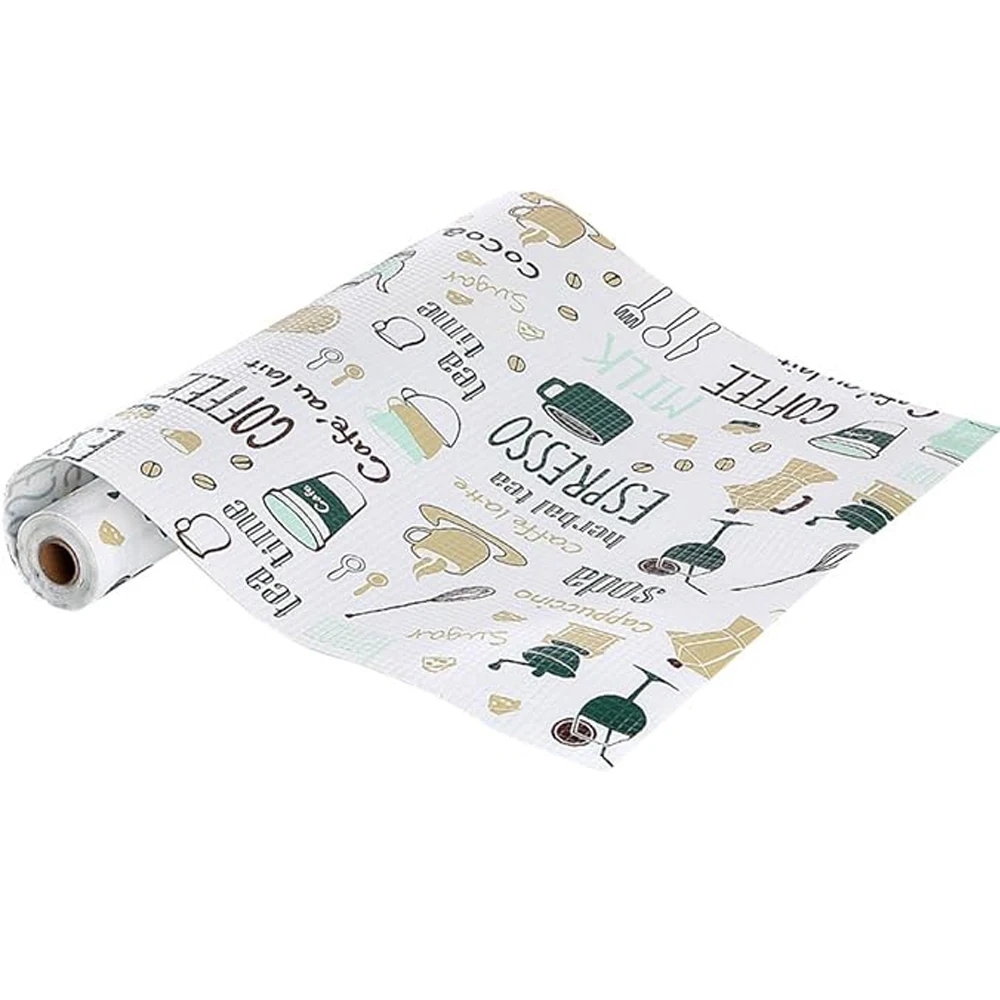 Printed Cabinet Mat Kitchen Table Mat Drawer Mat Waterproof and Oil-proof Refrigerator Mat Multi-functional Mat Practical Home