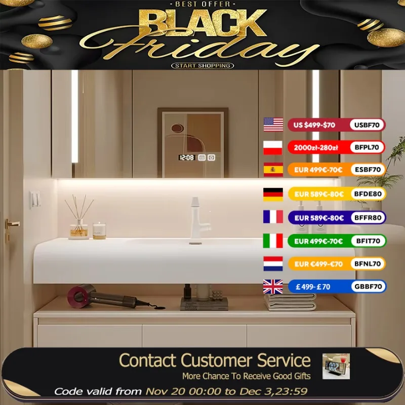 

European Wood Bathroom Cabinet Items White Miror Toilet Bathroom Cabinet Full Sets Meuble Salle De Bain Rangement Furniture