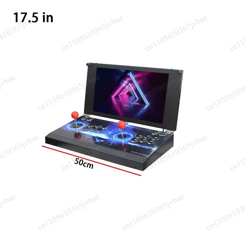 Dual Joystick Game Console, Classic Nostalgic Desktop Flip Fighting Arcade, 20-inch 17.5-inch Foldable, Portable