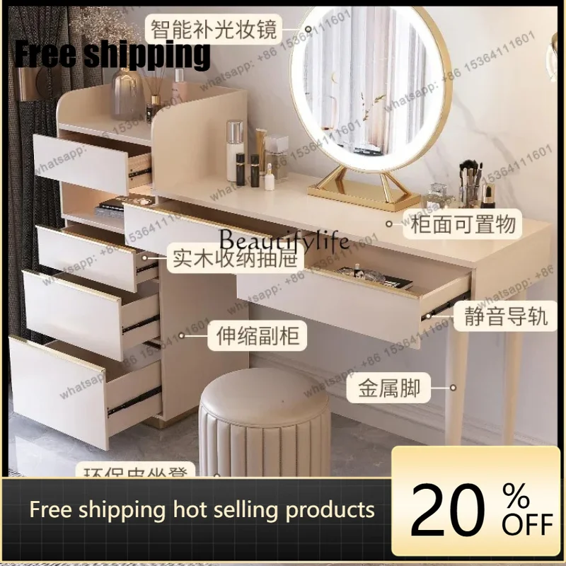 Factory Direct*Dresser rock slab light luxury dresser cabinet integrated simple small apartment cream wind