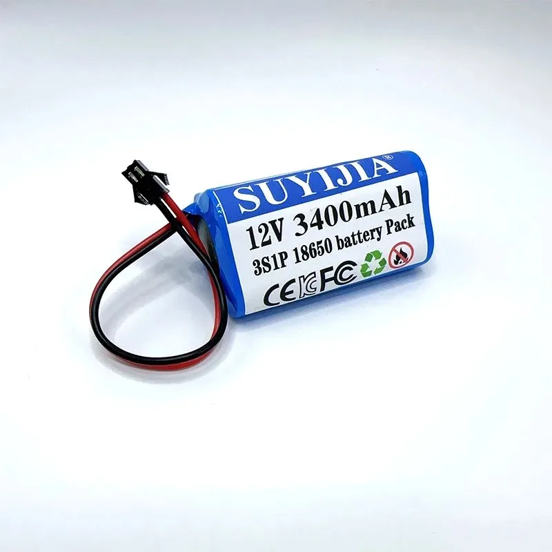 New Original 12V 3S1P Battery 6800mAh 12.6v 11.1v 18650 Lithium-ion Battery Pack Rechargeable Battery for CCTV Camera Fascia Gun