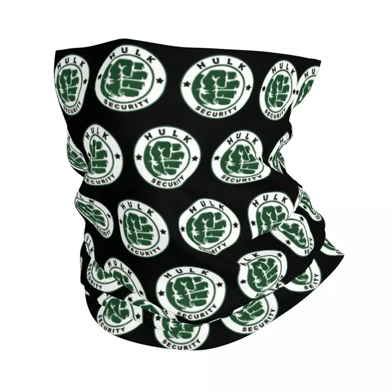 Custom Hulk Security Bandana Nek Warmer Mannen Vrouwen Winter Ski Tube Sjaal Gaiter Gezichtsbedekking