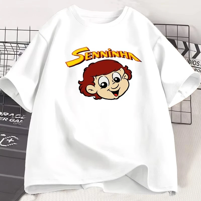 Rare Vintage 90s Ayrton Senna Senninha Deadstock Tshirt Ayrton Senna Foundation Tee Shirt Cotton Short Sleeve Men's Tees Tops