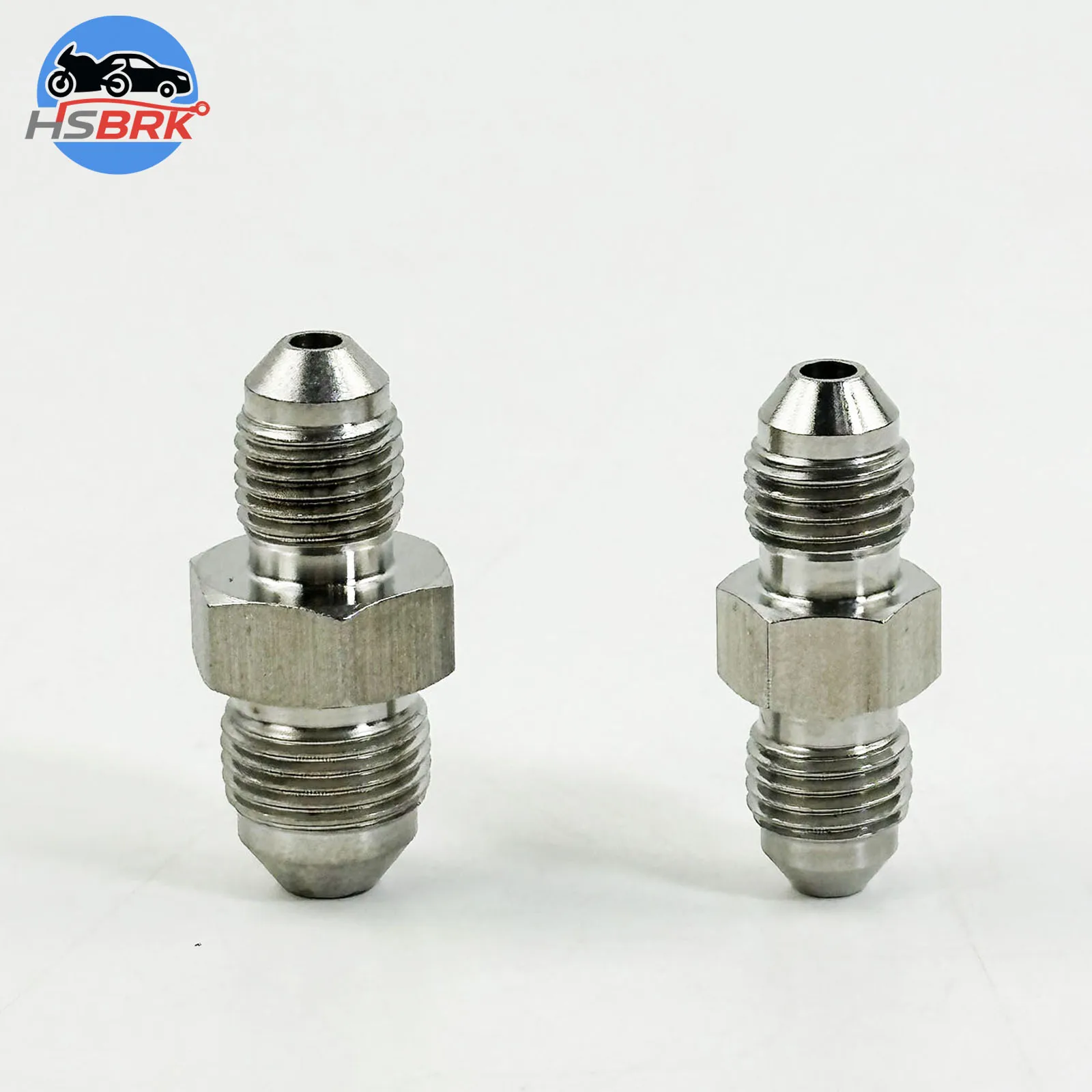 

Stainless steel AN3-M10X1mm/M12X1mm double headed threaded adapter for automotive/motorcycle brake accessories