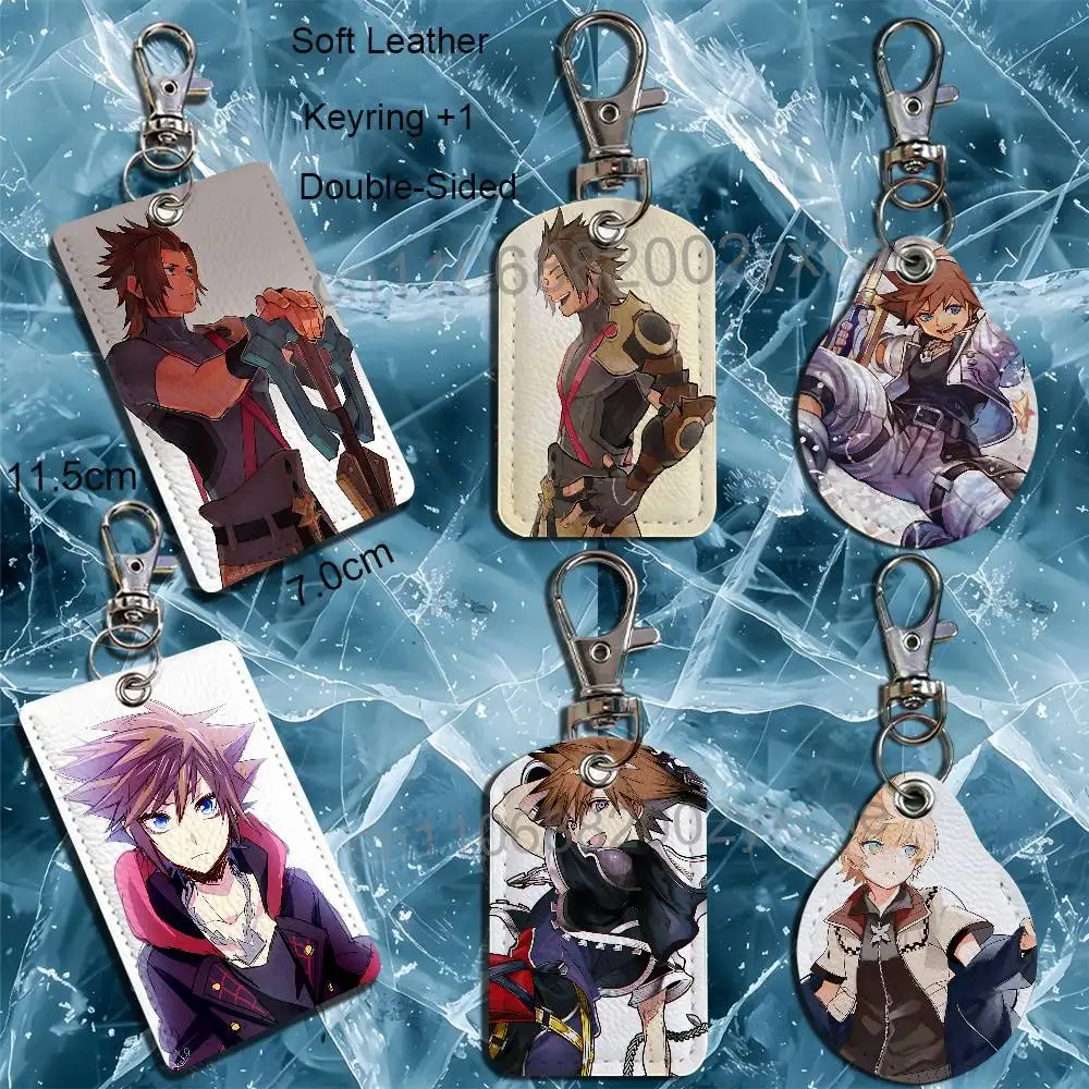 Terra Terra Sora Kingdom Hearts Card Holder With Keychain Executive Protection For Bank Credit Subway Bus Case
