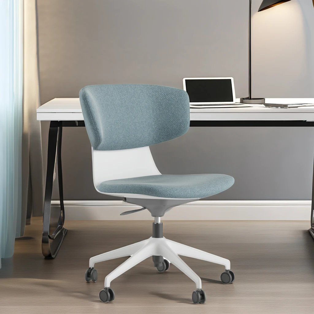 With Nylon Castor Modern Popular Swivel Upholstered Home Office Living Room Leisure Dining Chair