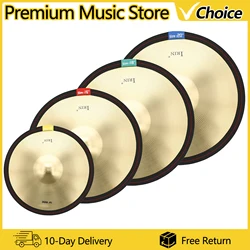 Drum Cymbal Mute Tape 4 Pcs/Set Of Elastic Ring Circle Set Mute Band 14/16/18/20 Inch Cymbal Mute Belt Percussion Accessories