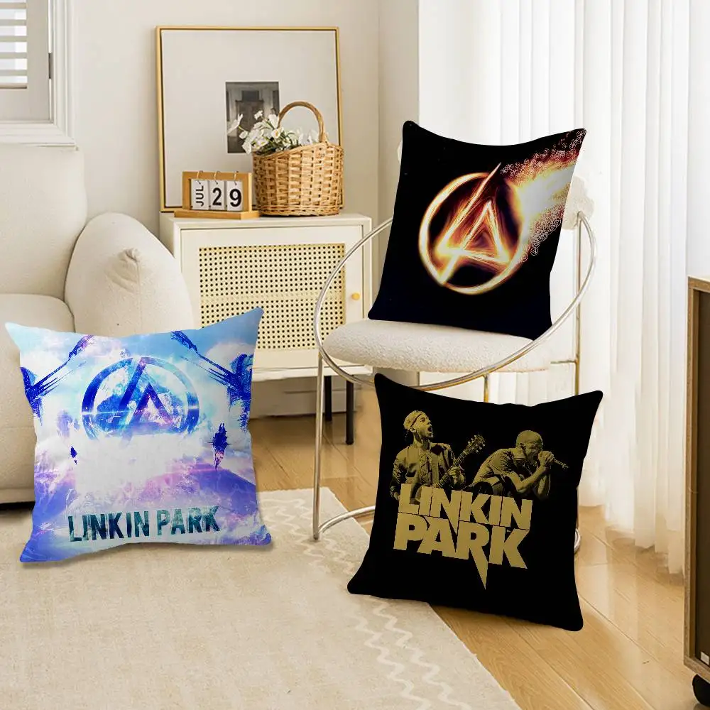 L-Linkin P-Park Famous Band Personalized picture text home decorative pillows Household Gifts 45x45cm