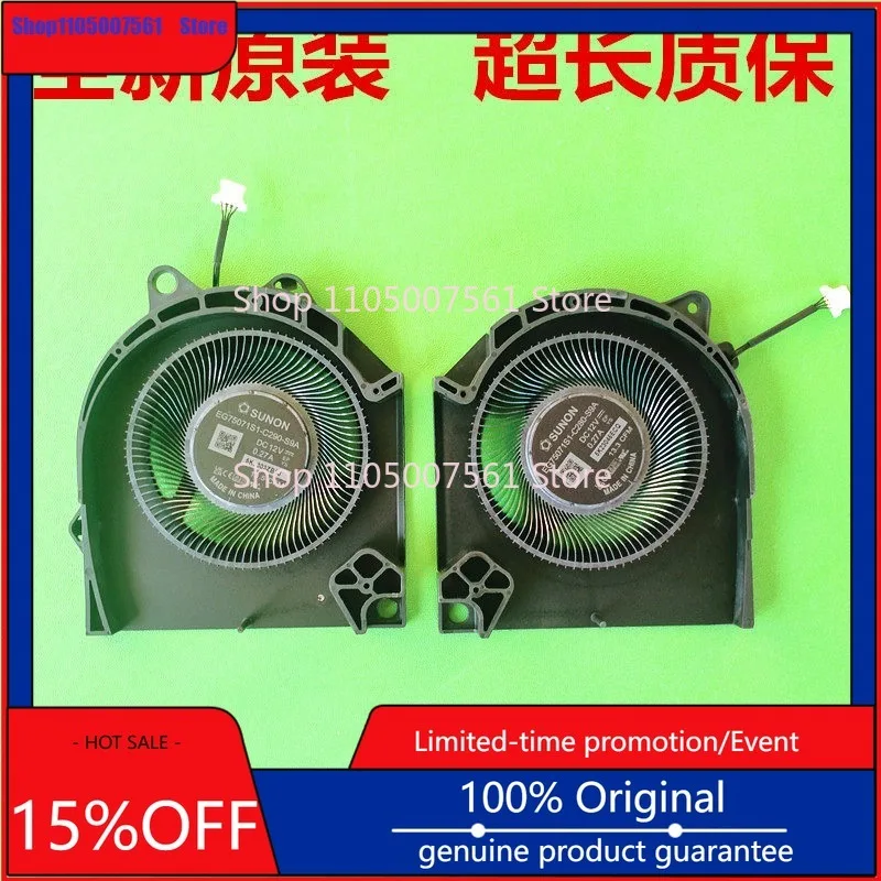 Ventilador de Repuesto para Portátil Dell G16 7630 G15 5530, Componente de Disipación de Calor para Portátiles Gaming
