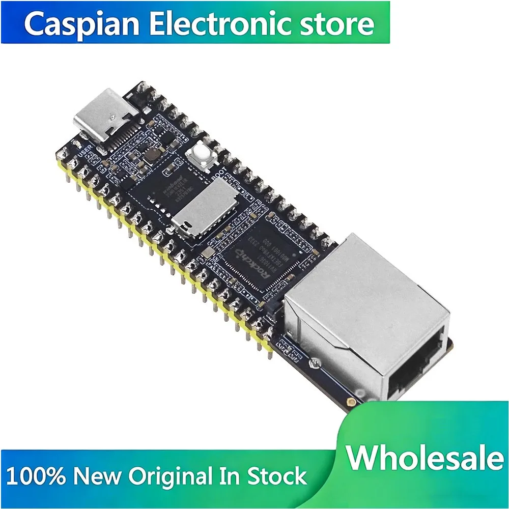 LuckFox Pico Plus RV1103 Linux Micro Dev Board, ARM Cortex-A7+RISC-V MCU, 0.5TOPS NPU, 10/100M Ethernet
