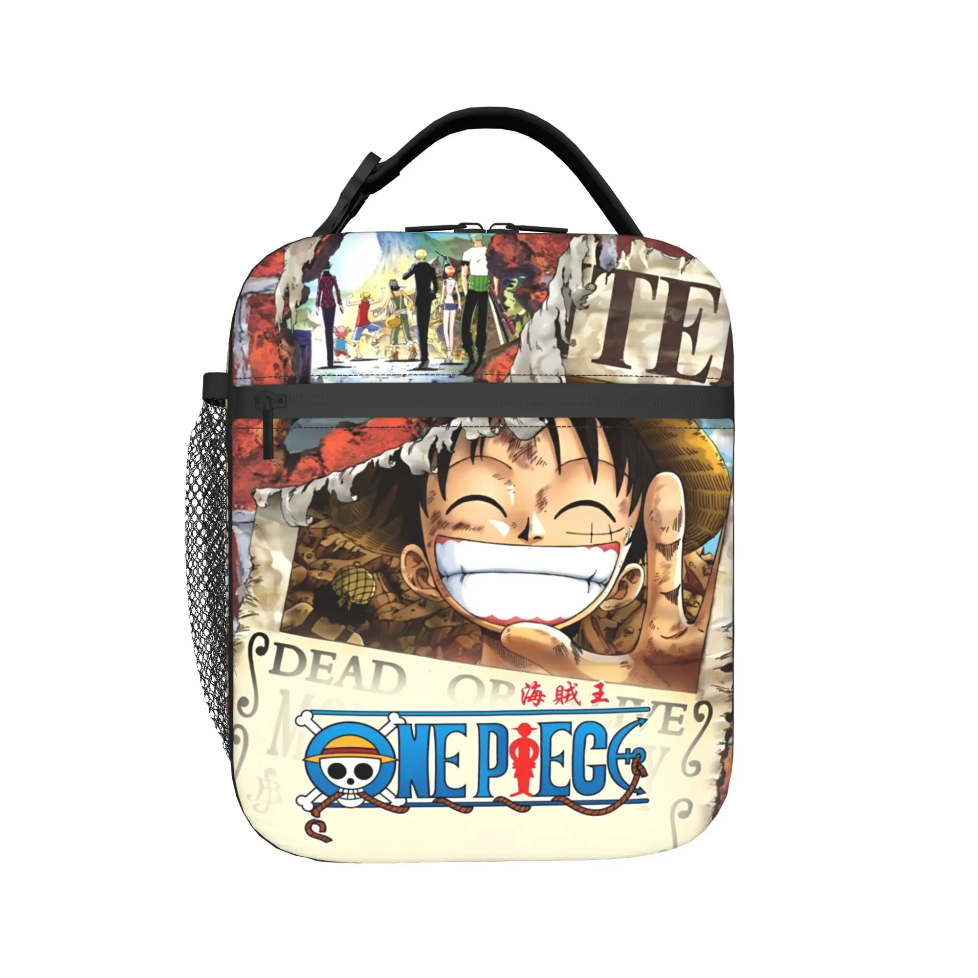 

luffys o-one-piece-e zoro Thermal Insulated Lunch Bags for Work Portable Bento Box Men Women Thermal Cooler Lunch Box