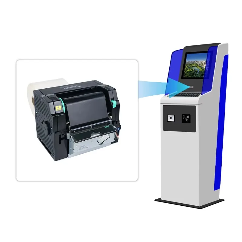 2026 MASUNG TS102 4inch Thermal Transfer Printer Color Ribbon Label Machine For Wide Label & Receipt/Barcode Printing Machine