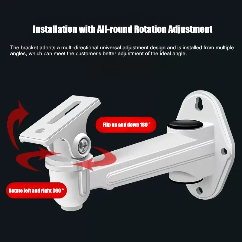 Aluminum Alloy 360 ° Rotation Adjustment Duckbill Gun Machine Universal Bullet Security CCTV Camera Wall Ceiling Mount Bracket