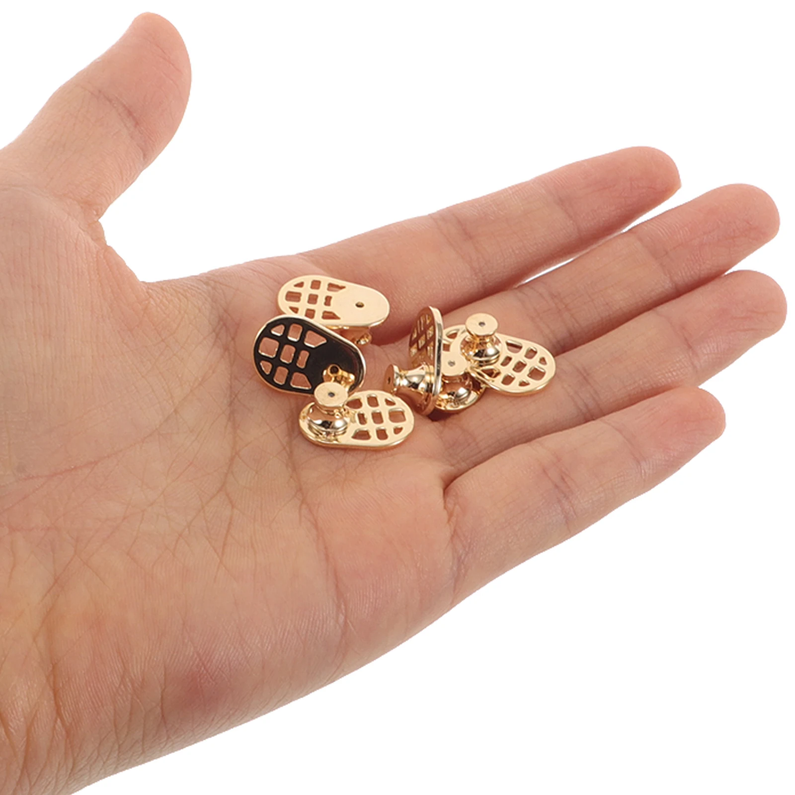 

6pcs Backs For Heavy Studs Metal Locking Support Lifters Large Earring Stabilizers Droopy Earlobe Fix Secure Replacement