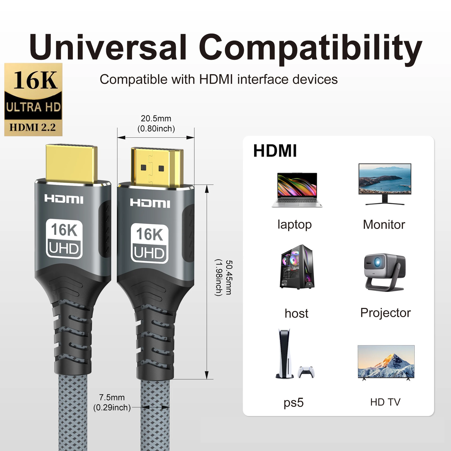16K/8K 96Gbps Hdmi …