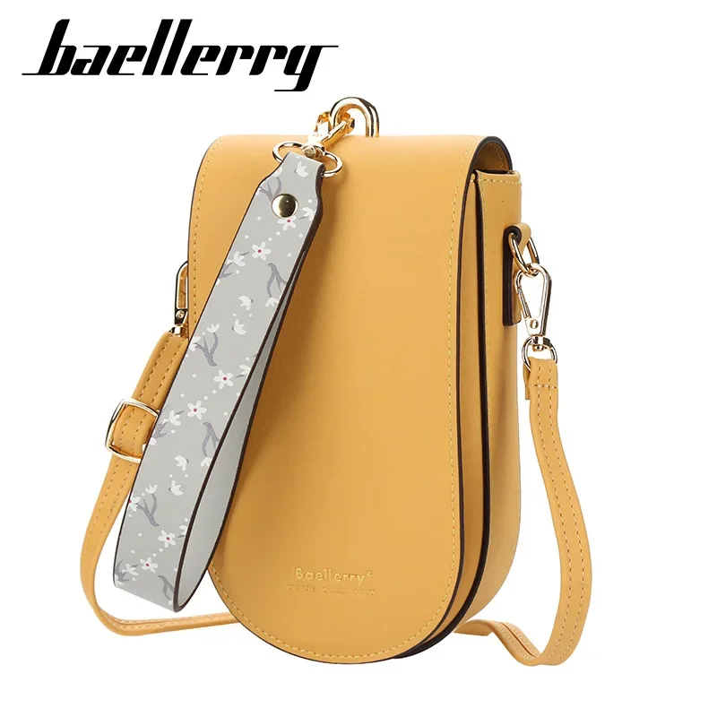 

Women's wallet mobile phone bag new baellerry fashion messenger bag solid color magnetic buckle versatile mobile phone bag