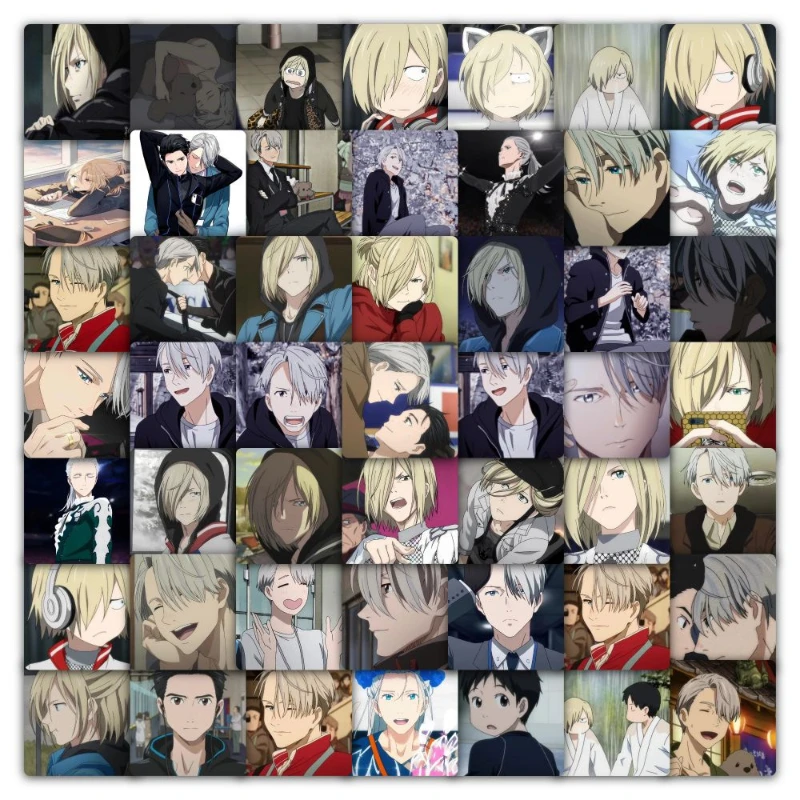 59/30/10PCS Yuri Katsuki Victor Nikiforov Yuri Plisetsky Popular Anime Peripheral Computer Cup Decoration Waterproof Stickers