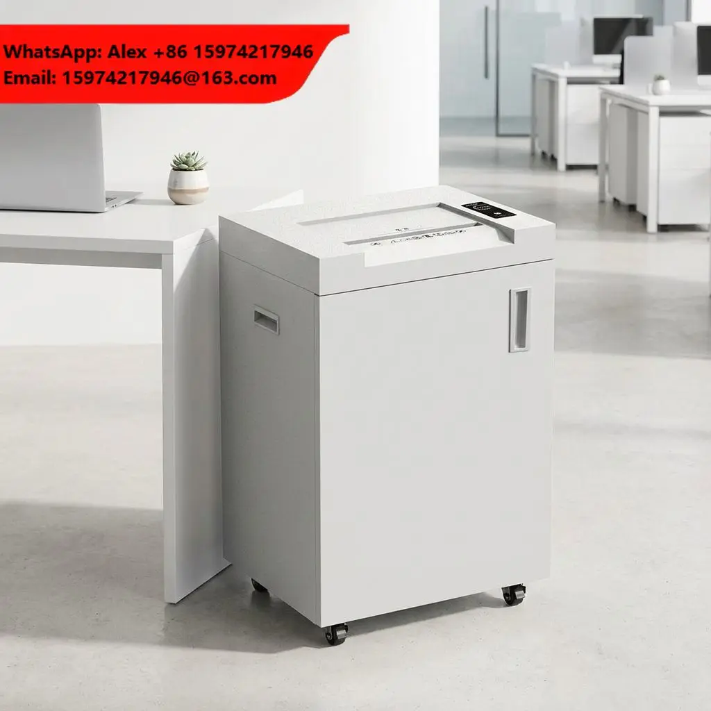 Commercial Paper Shredder 80L Large Capacity Cross Cut 32 Sheets 4x40mm Heavy Duty Office Shredder