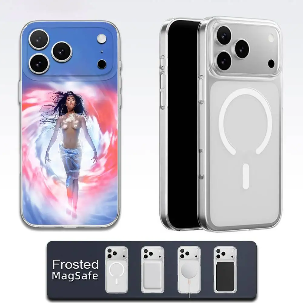 حافظة هاتف K-Katy P-Perry 143 WOMANS WORLD لهاتف iPhone 17,16,15,14,13,12,11,Pro,Max,Plus,E,Air,Mini Magsafe بلوري شفاف