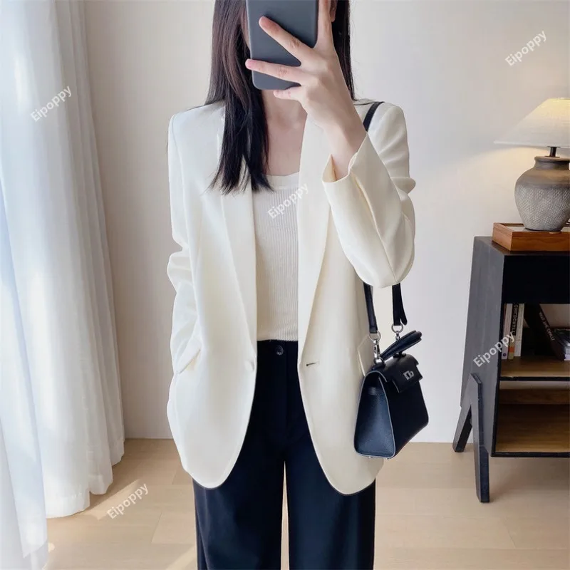 Women's Commuting Wear Triacetate Loose Casual Small Suit Coat Women's High-Grade Suit New