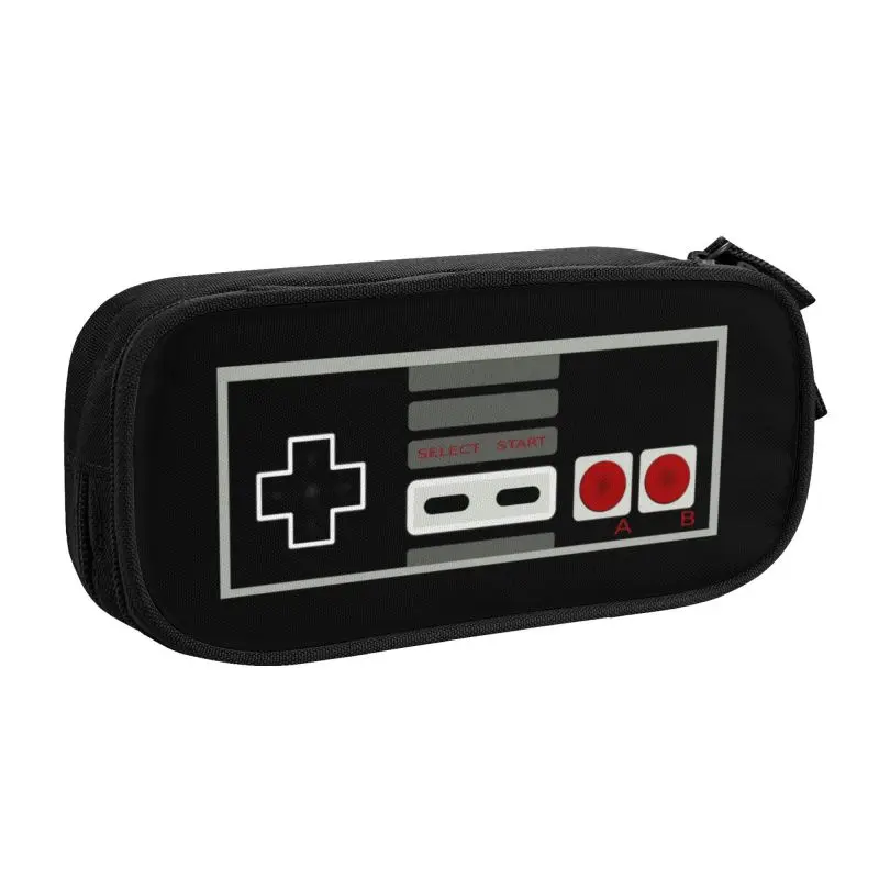 Imagem -02 - Cute Game Controller Play Gaming Pencil Cases para Meninas e Meninos Caixa de Caneta de Grande Capacidade Bolsa Material Escolar Personalizado