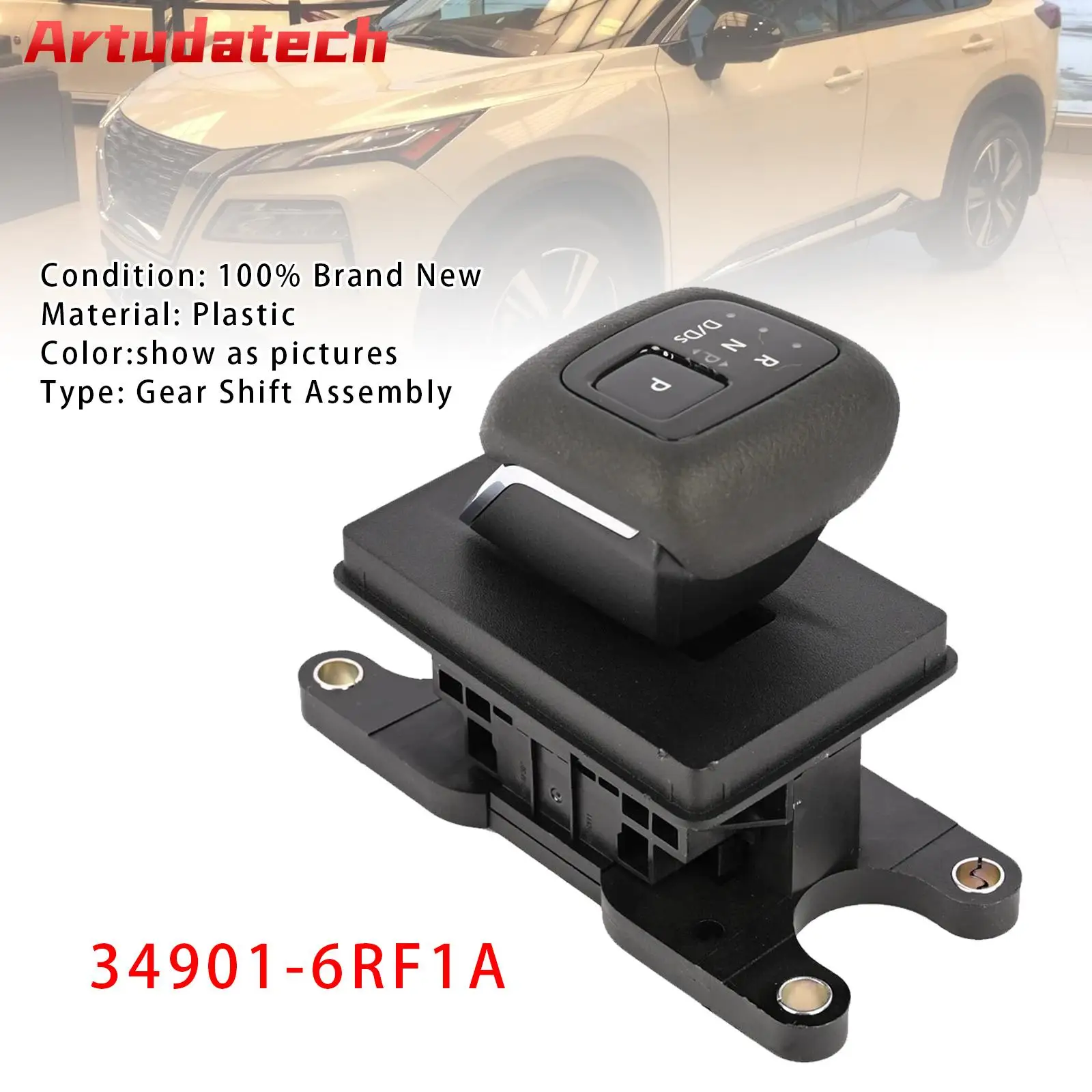 

Artudatech Transmission Floor Gear Shifter With Knob 34901-6RF1A For Nissan Rogue 2021 2022 2023 2024 Car Accessories