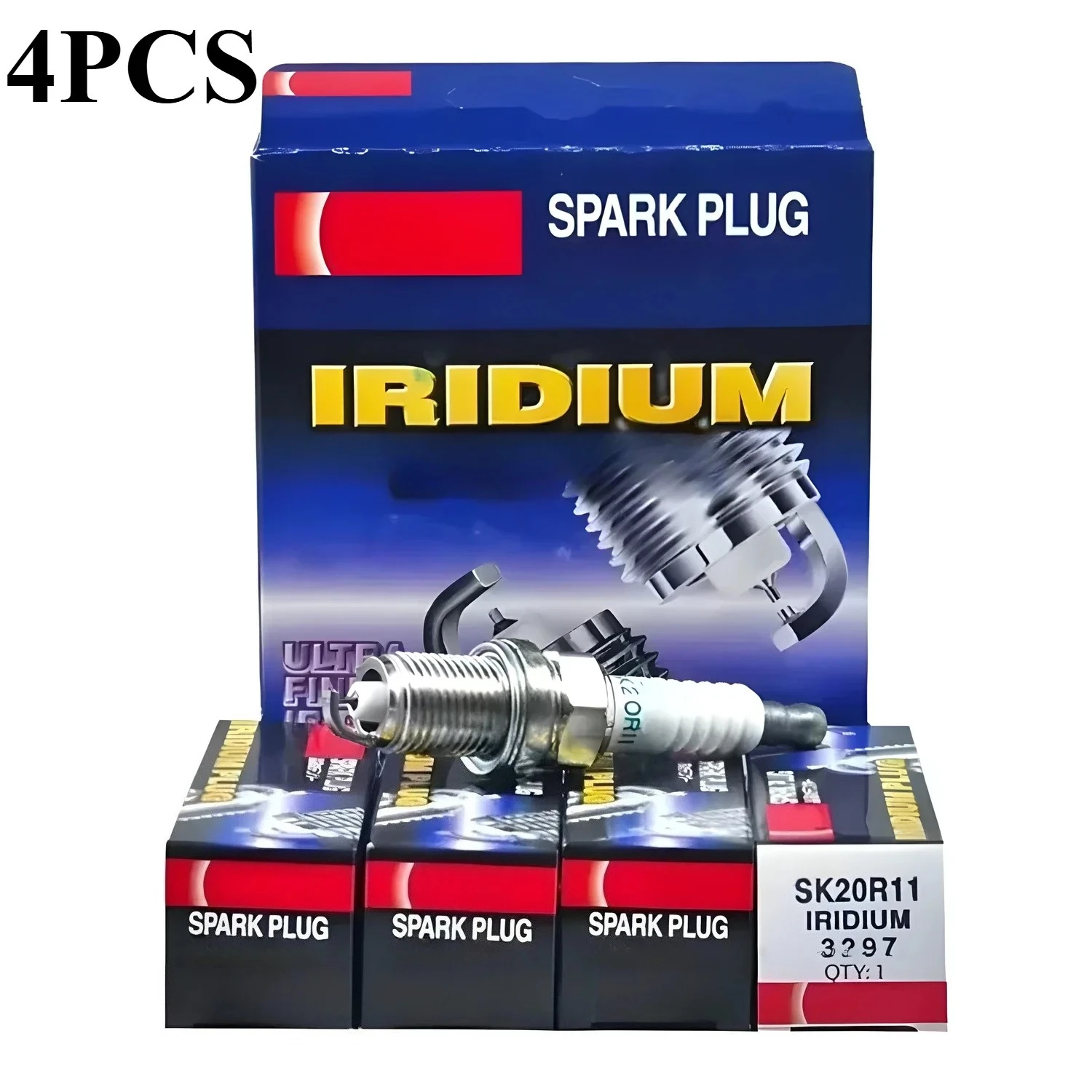 

4PCS 90919-01210 Original SK20R11 3297 Iridium Platinum Spark Plug For Toyota RAV4 Camry Land Cruiser Lexus GS300 IS300