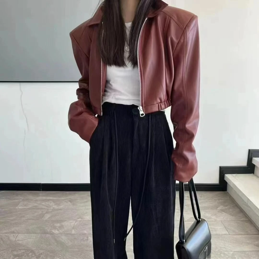 

Black Short Women's 2025 Spring New High-end Jacket Design Jacket