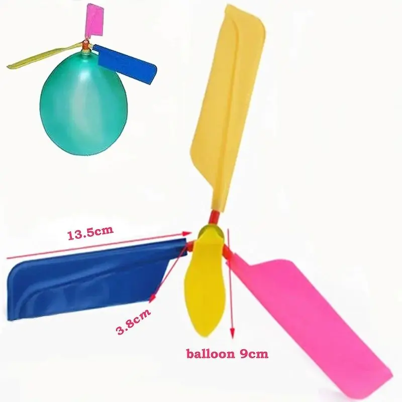 3-10Pcs Propeller Balloon Helicopter Toys Children's DIY Balloon with Whistle Outdoor Flying Balloon Birthday Party Decoration