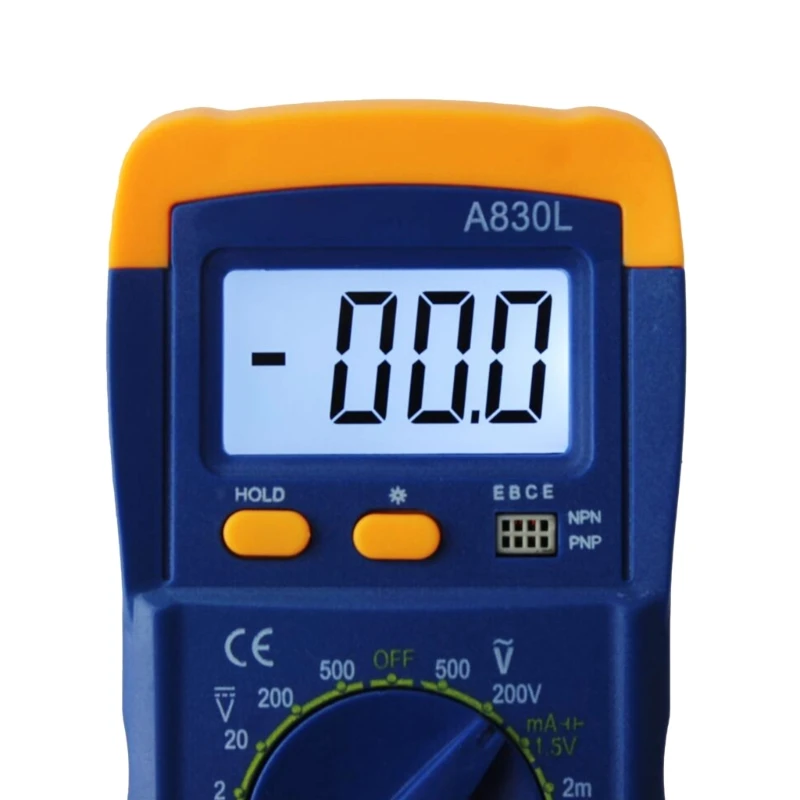 Digital Multimeter A830L AC-DC-Voltage Capacitor Ohm Diode NCV- EMF Tester