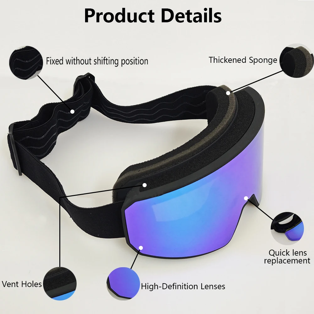 2025 New Winter Skiing Glasses Cycling Glasses Motocross Glasses Riding Ski Equipment Men Women Snowboard Protection Goggles