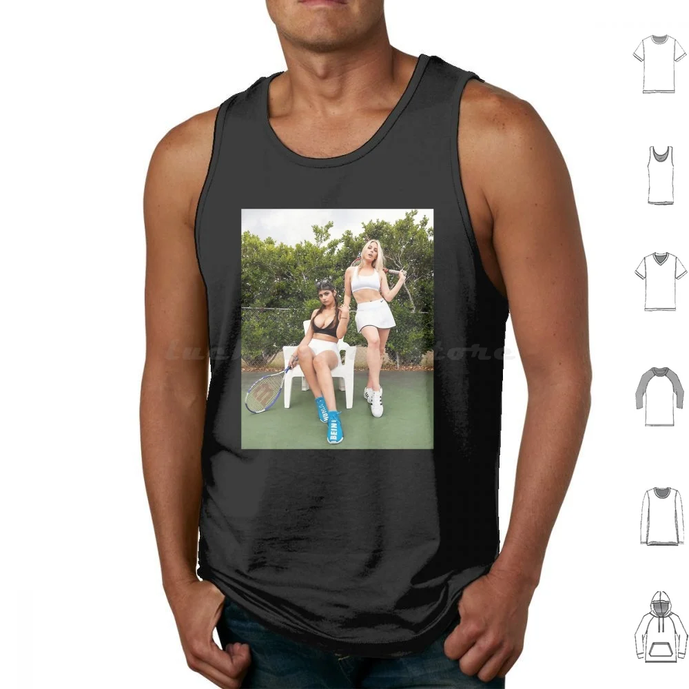 Camiseta sin mangas Sexy de tenis para mujer, chaleco de San Valentín, Lana, roades, Mia Malkova, Jared Grey, Daniel, Grey Ray, para adultos