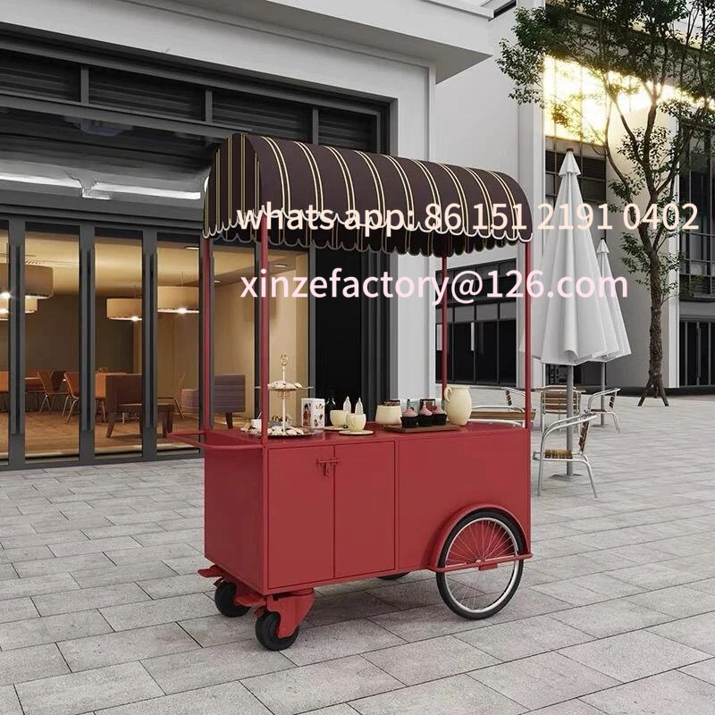 Customizable wrought iron car Outdoor snack stall car Multifunctional car Night market stall float