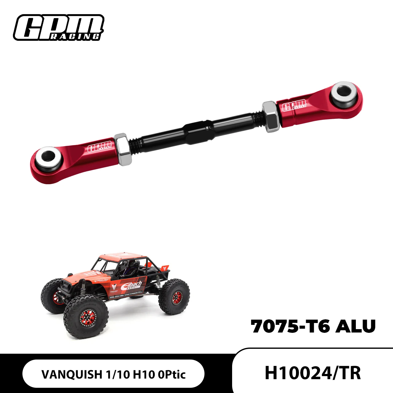 Łącznik serwa ze stopu GPM 7075 do układu kierowniczego VANQUISH 1/10 H10 Optic VPS09027