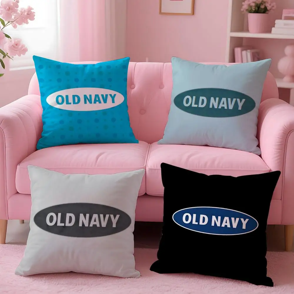 Fashion O-Old Navy Cushion Cover Breathable Linen Pillowcase Summer Odorless Eco-Friendly Invisible Zipper Washable