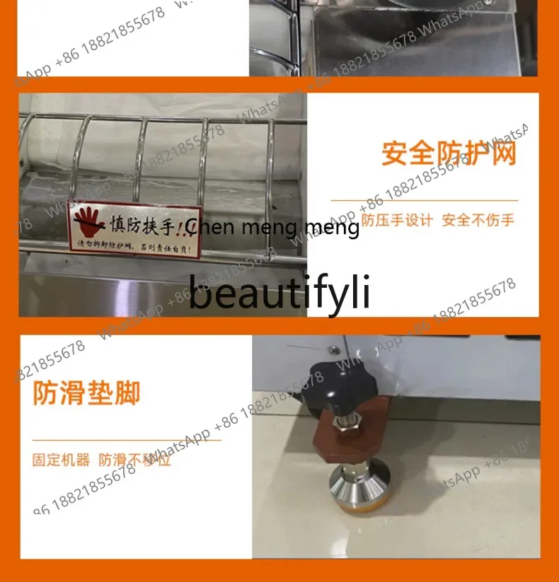 AB02  Large Fully Automatic Recirculating Dough Press Machine Commercial Steamed Bun Pastry Kneading Machine