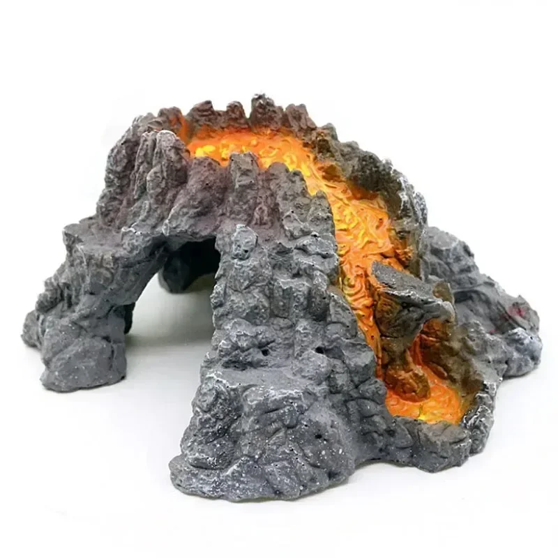 New Volcano Shape Aquarium Decor Oxygen Pump Fish Tank Ornament Aquarium Accessories Decoration