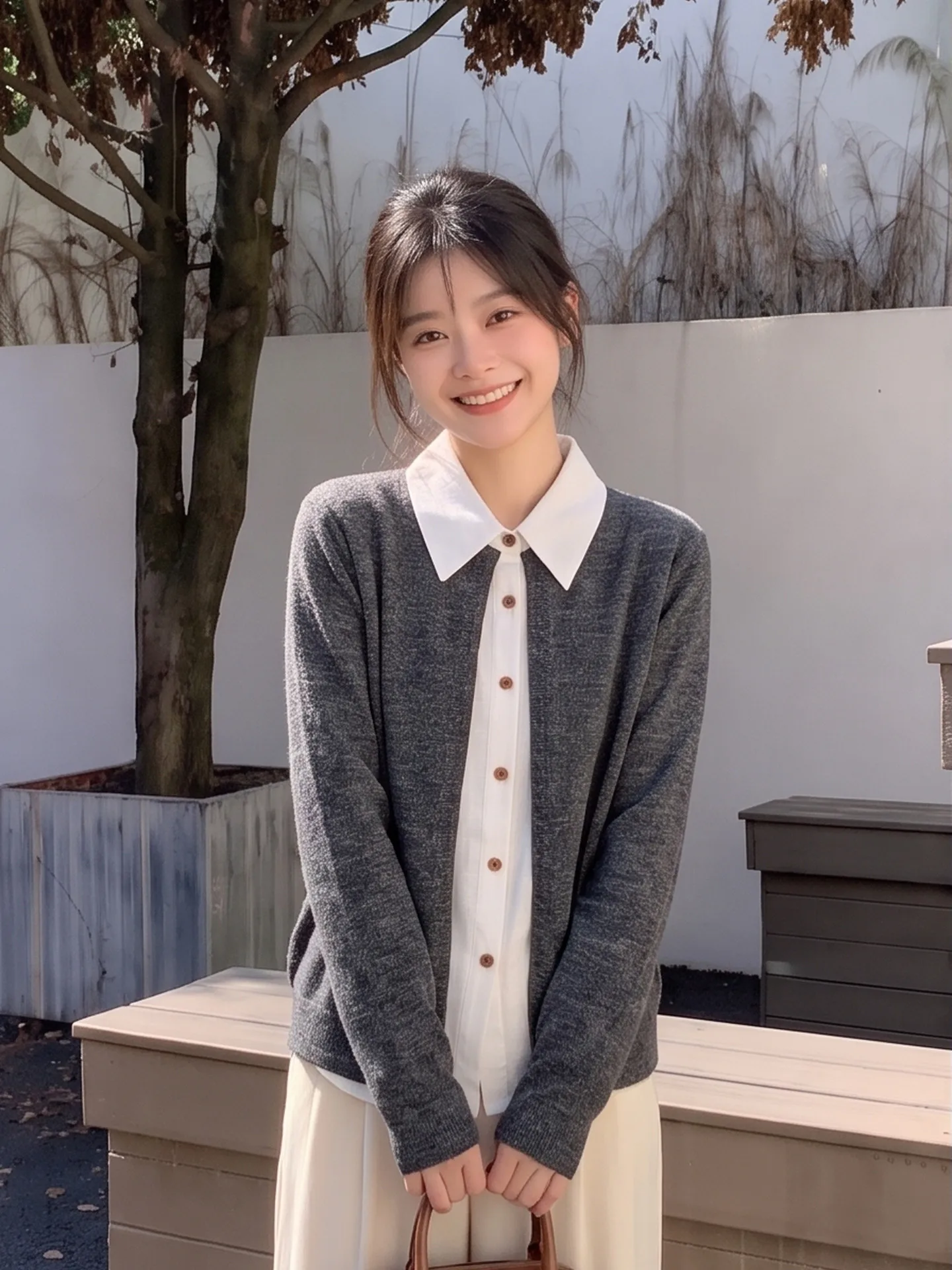 Vintage Fashion Years - 빈티지 스타일 여성용 긴팔 셔츠 출퇴근