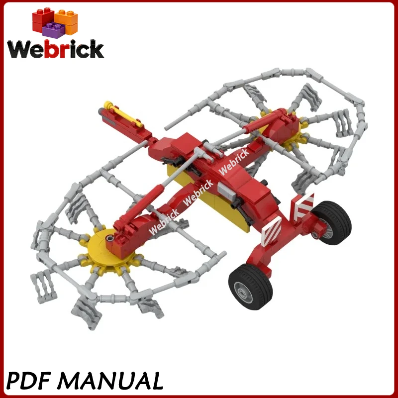 Farm Tractors Expansion Pack MOC Bricks Multifunctional Farm Vehicle Accessory Blocks Modular Building Parts