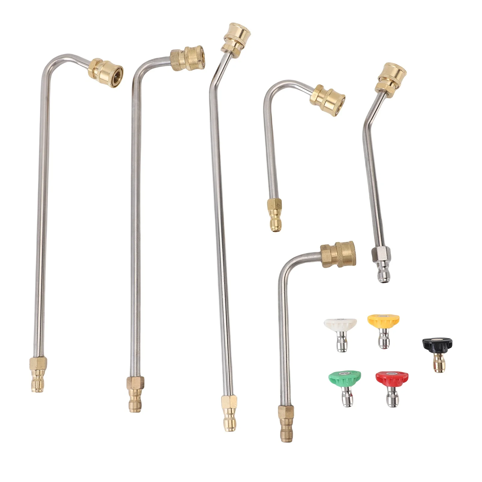 pressure-washer-extension-wand-nozzle-set-30°-90°-120°-4000-psi-1-4in-quick-connect-stainless-steel-power-washer-accessories